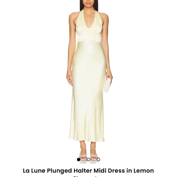 Shona Joy La Lune Plunged Halter Midi Dress - Picture 7 of 13